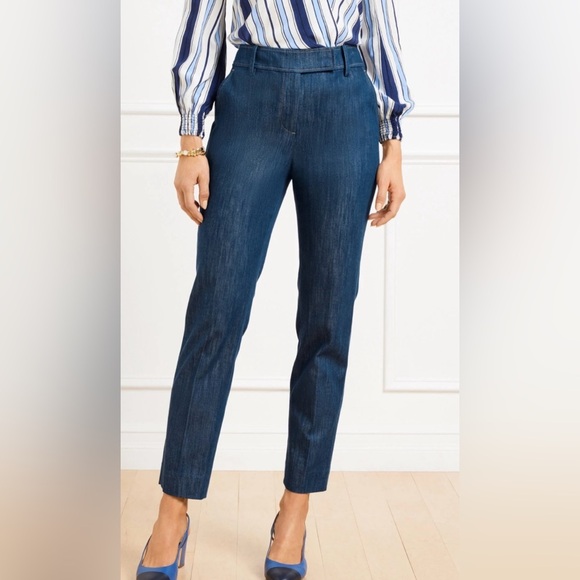 Talbots Women's Straight Leg đź‘–Jeans - Dark Blue - Picture 2 of 9